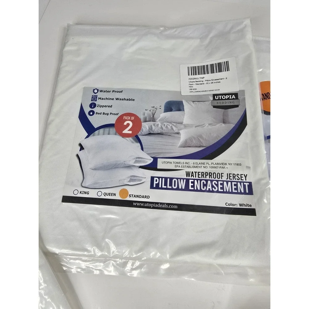 Lot Of Utopia Bedding Full Mattress Protector Packs Waterproof Encasement Pillow